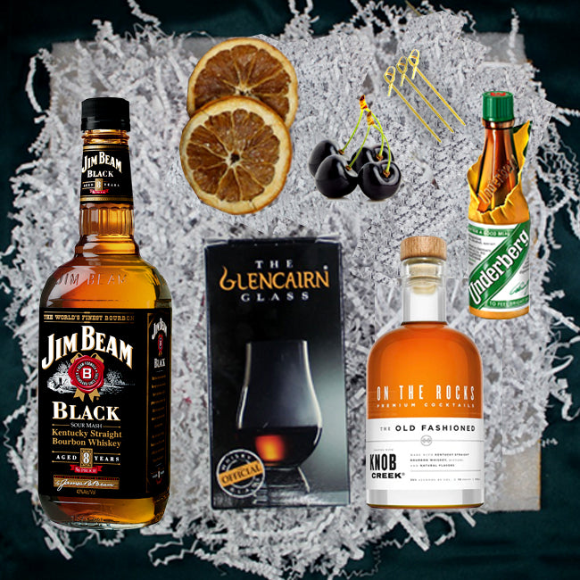 Jim Beam Bourbon Black Double-Aged 8yr Gift Pack